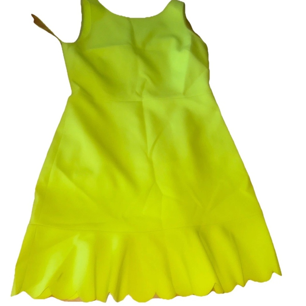 J Crew Dress Size 8 Neon Yellow Green